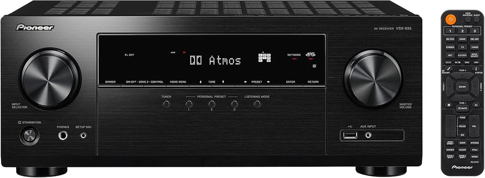 Pioneer VSX-935 7.2 Channel Surround Sound Network Receiver Dolby Atmos...  - Image 1 of 4