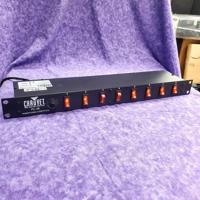 💥VERY GOOD TO EXCELLENT💥CHAUVET PC-08 POWER PANEL 8 SWITCHES 💥TESTED💥 - Image 1 of 4