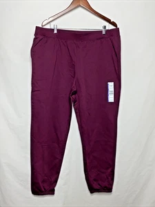Pantalón deportivo Time and Tru Fleece 2X Borgoña B17*J - Imagen 1 de 4