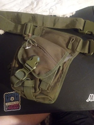 Paquetes de cintura de caza del ejército bolsa para piernas senderismo bolsa de ciclismo con un extensor de cintura:) Foto 1 de 4