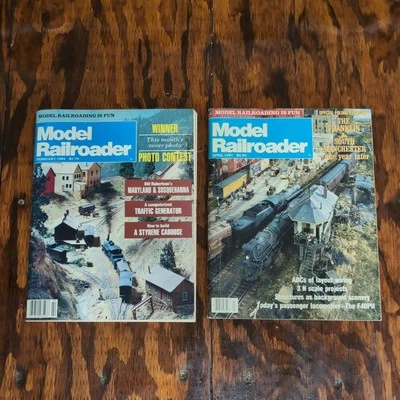 2x "Model Railroader" Magazines:  February 1984 & April 1987 - Image 1 of 4