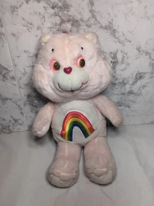 Vintage 1983 Kenner 13" Cheer Bear Rainbow Care Bear Pink - Picture 1 of 9