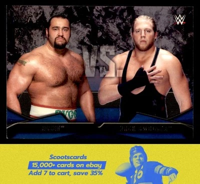 2016 Topps WWE Then Now Forever Rusev / Jack Swagger Rivalries WWE card #18 - Image 1 of 2