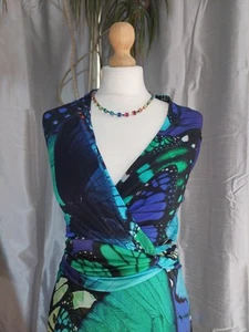Gorgeous Monsoon Dress Size 18 Butterfly Classic Elagant Wedding Ascot Cruise - Picture 1 of 5