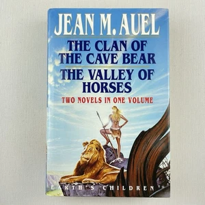 The Clan of the Cave Bear + The Valley of Horses Earth's Children Jean M. Auel - Picture 1 of 18