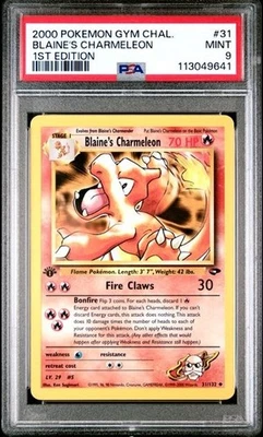 Pokemon: Gym Challenge 1st Edition Uncommon: Blaine's Charmeleon 31/132 PSA 9 - Image 1 of 2