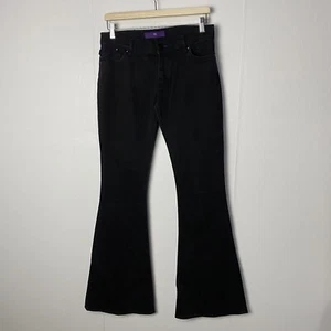 Victoria Beckham Denim Women’s Black Flare Leg Jeans With Pockets Size 30/35. - Picture 1 of 14
