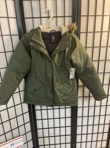 Swiss Tech Winter Parka Jacket. Unisex Kids Youth Sz. XX LARGE (18) Dark Green - Picture 1 of 5