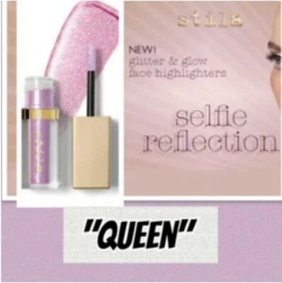 New In Box Stila Glitter & Glow Liquid Highlighter Shade "Queen" Pink Lilac Mix - Image 1 of 4
