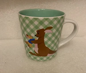 Disney Kanga & Roo Winnie The Pooh Green Gingham Checked Small Mug - Picture 1 of 7