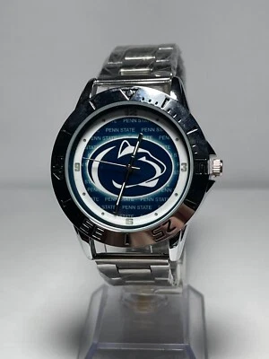 Penn State Nittany Lions NCAA Team Logo Men's Stainless-Steel Silver Watch NEW - Image 1 of 4