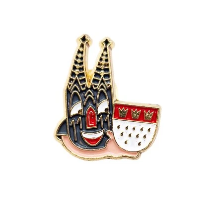 KAPPES Karnevalspin NEU Ansteckpin Kölner Dom lachend Elfter Elfter 40313 Brosche