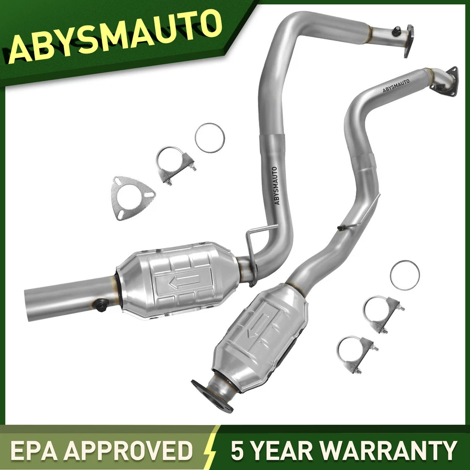 Right and Left Catalytic Converter For 2003-2005 GMC Savana 2500 3500 4.8L/6.0L - Image 1 of 4