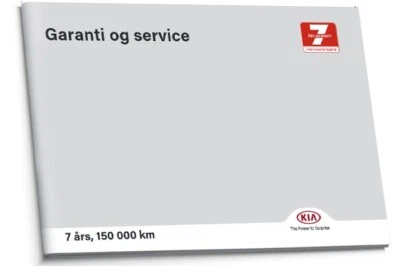 Libretto di manutenzione danese Kia dal 2015 - Immagine 1 di 4
