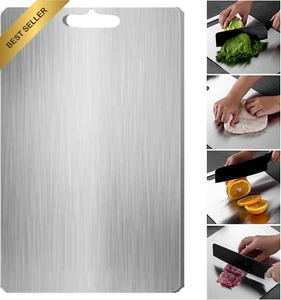 Titanium Cutting Board 100% Pure for Kitchen, 15.3" x 11" (39x28cm) - Picture 1 of 12