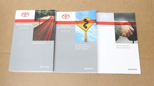 Toyota Highlander 2015 Owner's Manual set of 3 NO Case - Bild 1 von 5