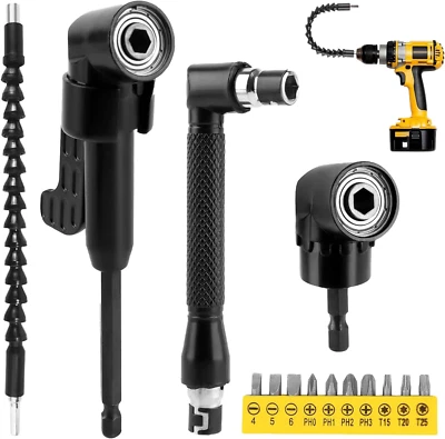 14 Stück Winkelschrauber Aufsatz Set, 1/4-Zoll Sechskantschaft, Winkelaufsatz, F - Bild 1 von 4