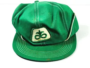 vtg Trucker Hat Pioneer Seeds Green farming farm harvest advertising - Picture 1 of 2