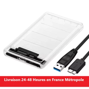 Orico Externes Festplattengehäuse Transparent SSD HDD 2.5 USB 3.0 auf SATA 3 6Gs - Bild 1 von 9