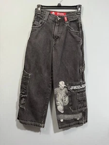 Boys/ Young Men JNCO Jeans Deadstock Y2K Skateboarder Wide Leg, Size 10 Black. - Picture 1 of 13