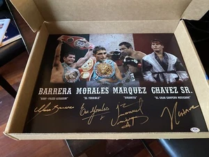 JULIO CESAR CHAVEZ, JUAN MANUEL MARQUEZ, ERIK MORALES & MARCO ANTONIO BARRERA. - Picture 1 of 5