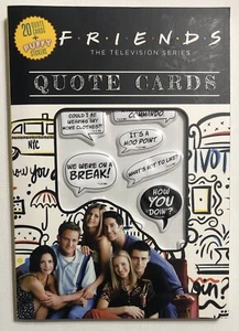New Friends The TV Series Quote Cards (20 Quote Postcards + Puffy Stickers) - Picture 1 of 2