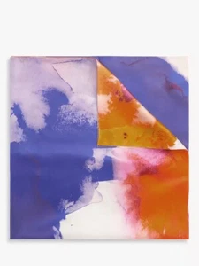 Bufanda de tinta abstracta de seda John Lewis azul/multi nueva con etiquetas precio de venta sugerido por el fabricante £ 45 - Imagen 1 de 5