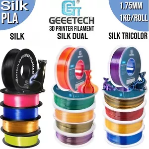 GEEETECH Filamento per stampante 3D 1KG 1,75MM PLA seta sfumata singola/doppia/tricolore - Foto 1 di 45
