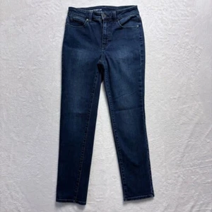 Talbots Jeans Damen Gr. 2 Petite Flawless High-Waist Straight-Leg Dark Wash Denim - Bild 1 von 9
