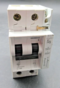 Siemens 5SX22 C4 2-poliger Hutschienen-Leistungsschalter 480VAC *NEU* - Bild 1 von 4