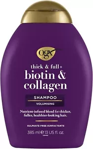 New-Ogx Thick & Full + Volumising Biotin & Collagen Shampoo For Hair 385mL-Au - Picture 1 of 7