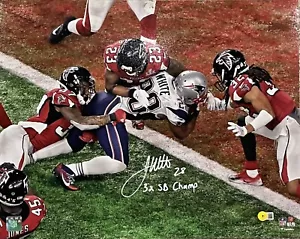 James White New England Patriots Autographed Super Bowl LI 16x20 BAS WITNESSED A - Picture 1 of 1