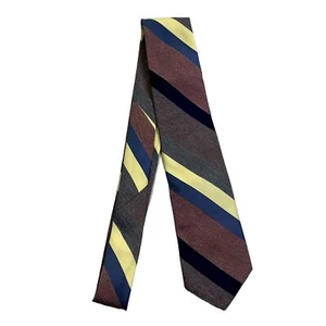 #7143 Cravatta cravatta a righe multicolore VINTAGE poliestere 3x56 - Foto 1 di 4