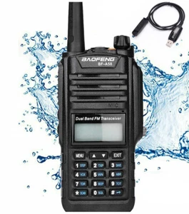 BF-A58 IP67 Waterproof Two Way Radio VHF/UHF Dual Band Walkie Talkie+USB Cable - Picture 1 of 10