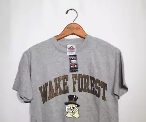 Wake Forest Demon Deacons Vintage T-Shirt NOS New Old Stock ACC College Sz Small - Picture 1 of 9