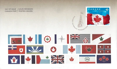 🍁Canada  # 2807    "CANADA'S FLAG"   Brand New 2015 First Day Cover - Image 1 of 2