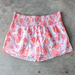 Vineyard Vines Summer Blooms Smocked Shorts Orange Pink Floral size XL NWT - Picture 1 of 8