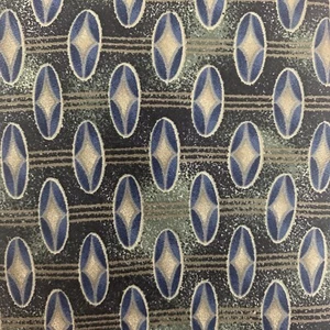 Stafford 100% Silk Men's Black Blue Geometric Necktie 57" Long 4" Wide Neck Tie - Bild 1 von 3