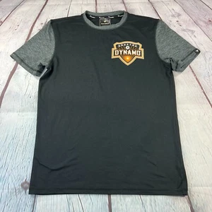 Houston Dynamo Fanatics Men's T-shirt Medium Fanatics MLS Soccer Black Gray - Picture 1 of 8