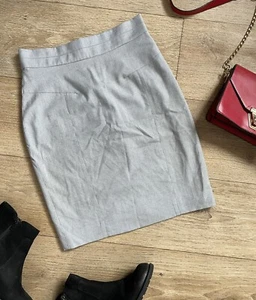 Minigonna carina Smart Grigio Chiaro Tessuta Su Taglia 6 H&M - Foto 1 di 6