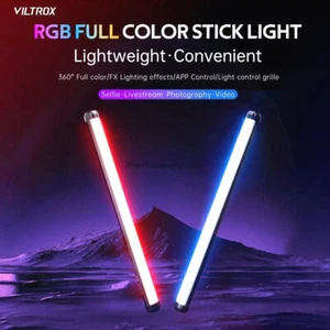 VILTROX K60 20W RGB Full Color Led Video Tube Light 2500K-8500K APP Lighting Kit - Picture 1 of 12