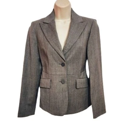 Сделано в Италии Benetton | шерсти 2 кнопки на заказ карьера блейзер куртка серый 38 - Изображение 1 из 4