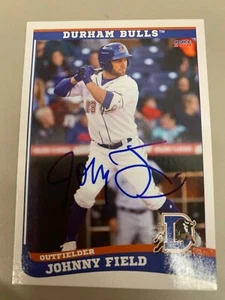 Johnny Field 2018 Durham Bulls Signed Team Card - Picture 1 of 1