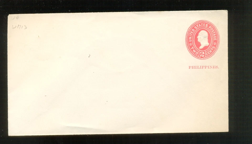 USA Philippines stamped envelope U8 mint - Image 1 of 1