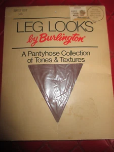 PANTIMEDIAS DE NAILON VINTAGE MISTY TAUPE SWISS DOT - Años 80 - Talla M - 100 a 150 libras - Imagen 1 de 2