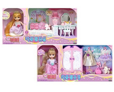 Little MIMI Rapunzel Bedroom / Close Barbie Doll Role Play Korean Fairy Toy