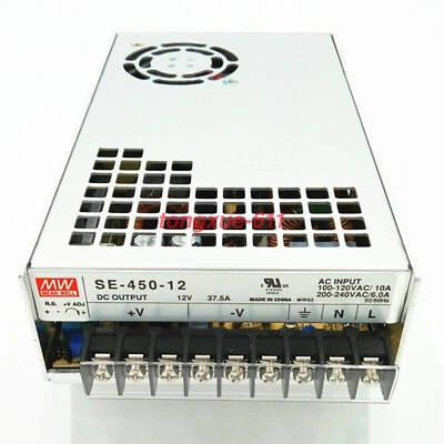 MEAN WELL SE-450-12 12V 37.5A Switching power supply New Via FedEx or DHL - Image 1 of 3