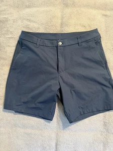Lululemon Commission Shorts 33 Navy 7" Inseam Warpstreme Classic Fit - Picture 1 of 7