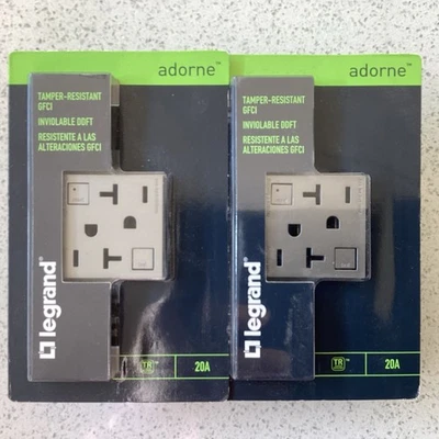 2 qty Legrand AGFTR2202M4 Adorne Tamper-Resistant GFCI - Image 1 of 2