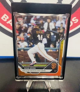 2025 Topps Now Orange Foil Parallel 8/25 Rafael Devers #313 - Picture 1 of 6